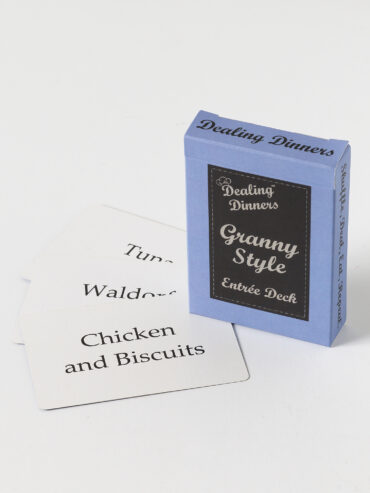 Granny Style Deck with comfort food entree cards
