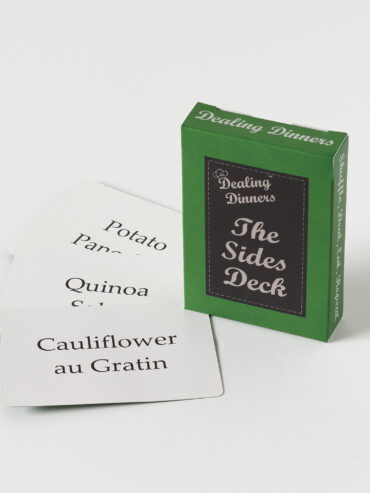 Dealing Dinners Sides Deck with assorted side dish cards
