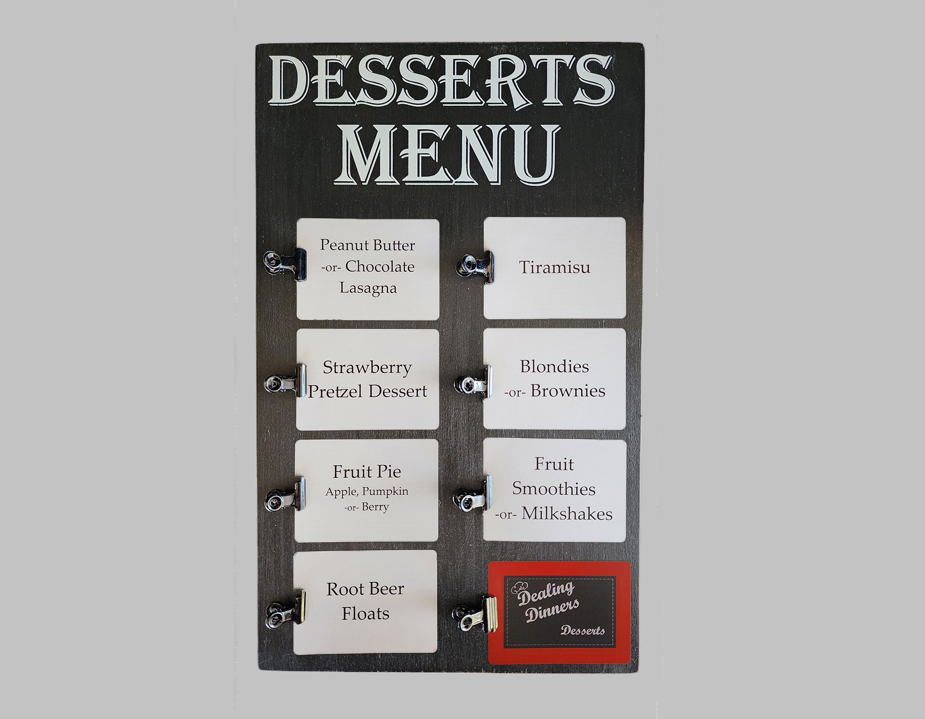 Desserts Board - Dealing Dinners
